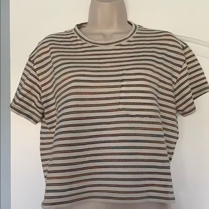 Madewell oversized crop shirt size medium used